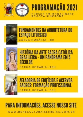 ESCOLA DE BENS CULTURAIS LANÇA PROGRAMAÇÃO DE CURSOS PARA 2021