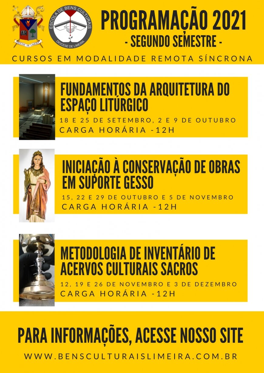 ESCOLA DE BENS CULTURAIS LANÇA NOVOS CURSOS PARA 2021